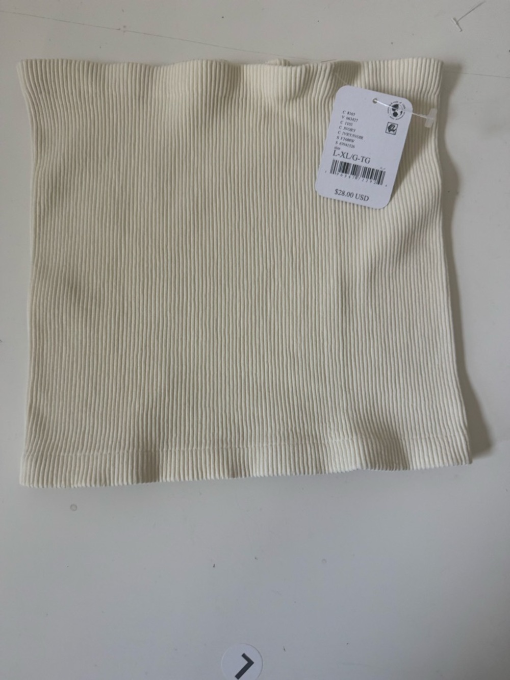 Free People Amelia Bandeau in Ivory NWT L/XL - Picture 4 of 11